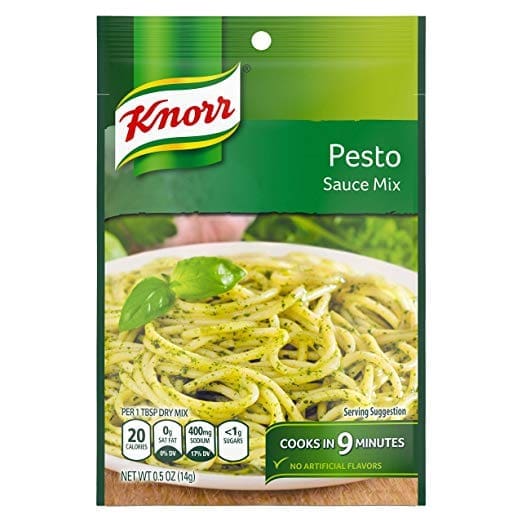 Knorr Pesto Sauce Mix is used in Alisha's Pesto Zoodles with Shrimp recipe. Just 3 WW SP per serving!