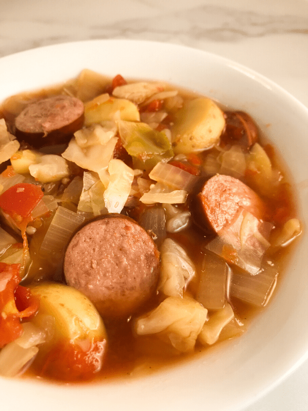 Slow Cooker Kielbasa Cabbage Soup